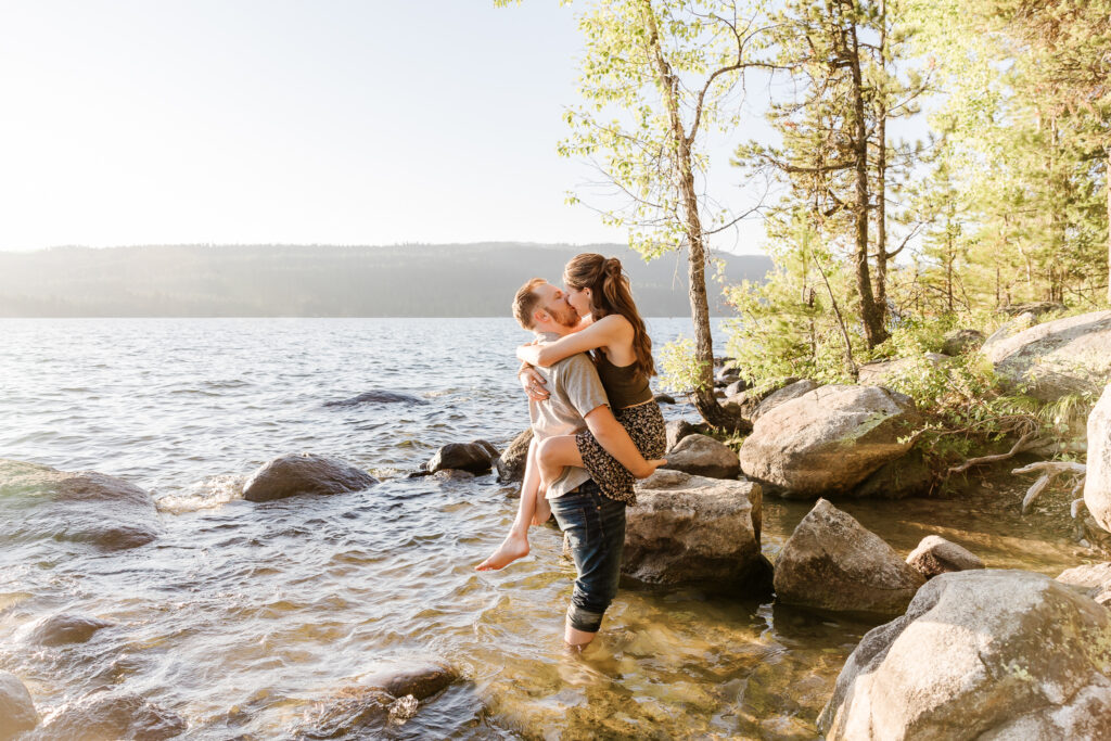 Adventure Engagement Session In McCall