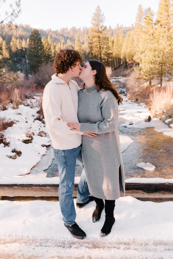 Idaho Winter Engagement Photos 