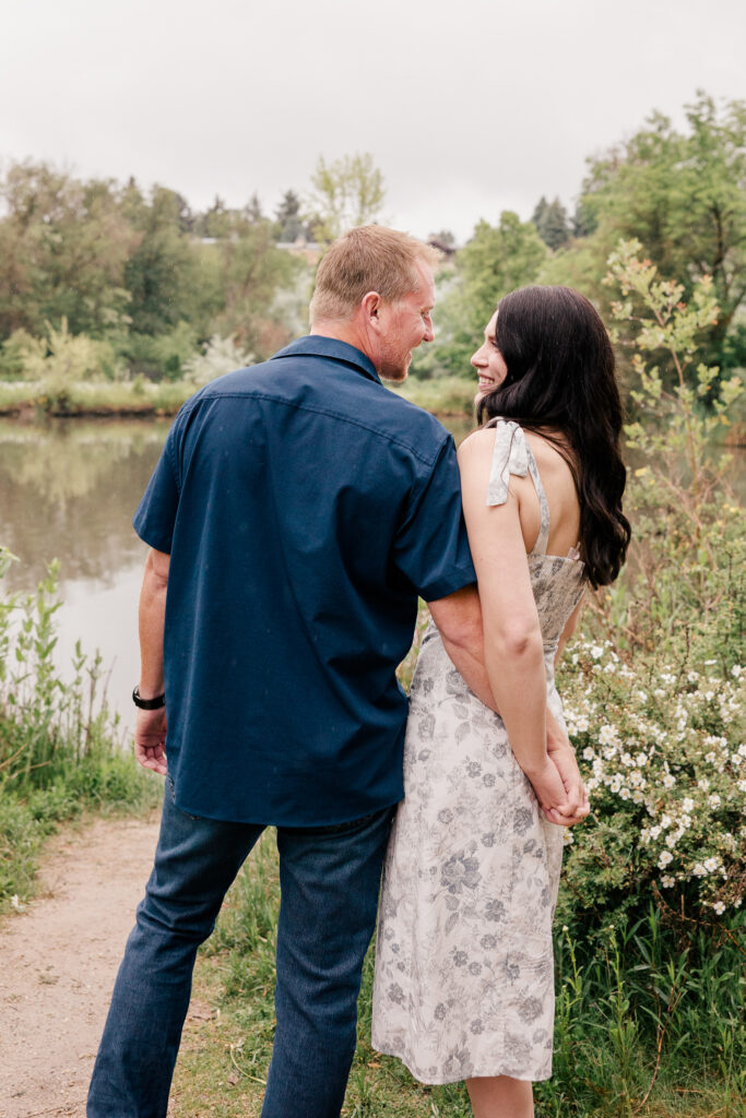 Boise Idaho engagements in the rain