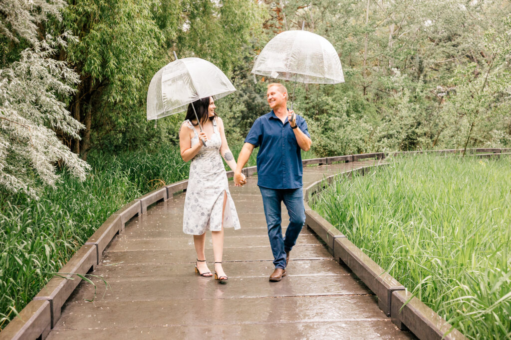 Engagements in Boise Idaho during the Rain