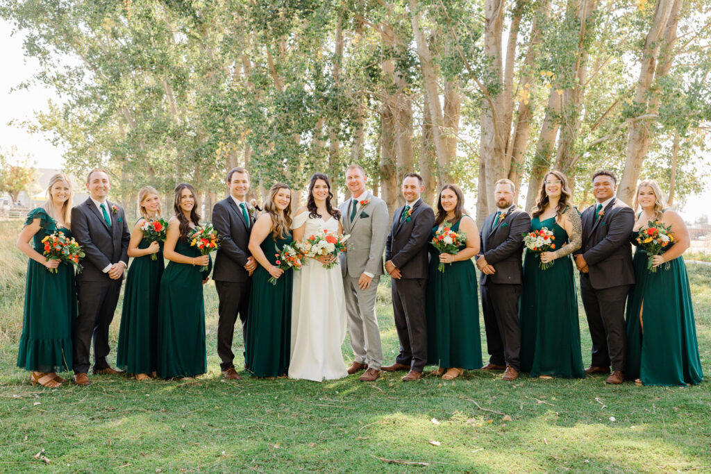 fun and vibrate backyard wedding